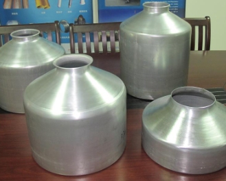 Milk cans aluminum metal spinning sample