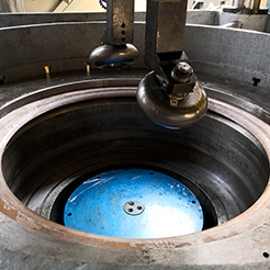 Internal metal spinning process