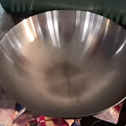 Stainless steel wok metal spinning OEM