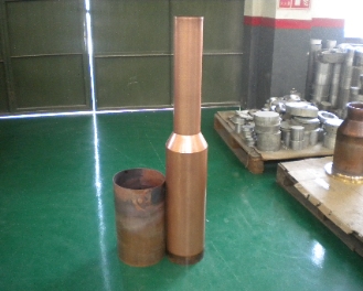 Reduced diameter copper tube metal spinning