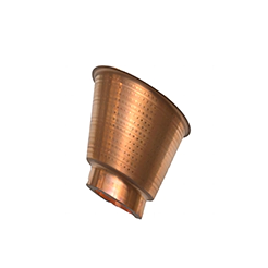 Copper parts metal spinning + 3D laser cutting