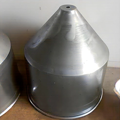 Spinning funnel details