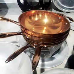 Copper wok metal spinning OEM