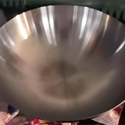 Stainless steel frying pan metal spinning OEM