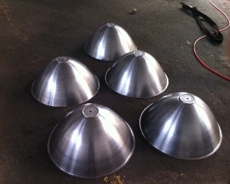 Stainless steel lampshade metal spinning