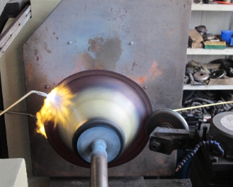 Metal hot spinning