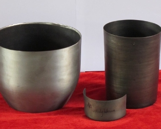 Titanium metal spinning samples