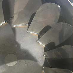 Centrifugal fan impeller welding details