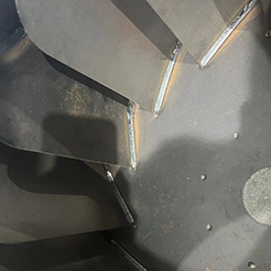 Centrifugal fan impeller welding