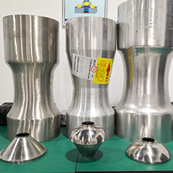 Venturi valves and cones of different sizes