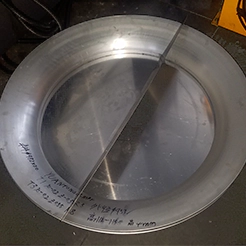 Metal spinning inner profile measurement