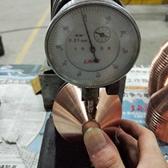 Copper liner material measurement