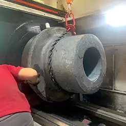 Forging blank turning preparation processing