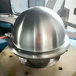 Metal spinning product polishing