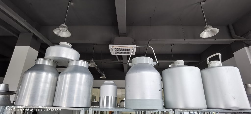 Aluminum milk can production case